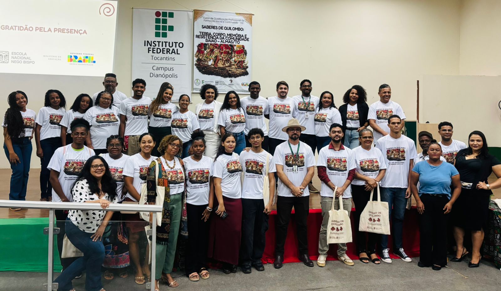 Comunidade Quilombola Baião leva saberes do território ao IFTO Dianópolis